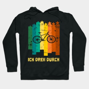 ich dreh durch Fahrrad Biking Retro style Geschenk Hoodie